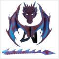 7C229.3-ǧ ش شѧ աѧ ѧ ҧѧ  ա ҧ  Ӵҧ PU Children Dragon set ( Wing Tail Head )