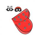 7C281.2 ش աҷͧ Children Ladybug Bug Costume