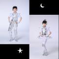 7C211 ش ش¹ شǡ ش¹ شԹ Children Robot Space Alien Silver Costume