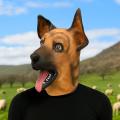 7C375.3 ˹ҡҡ ˹ҡҡ ˹ҡҡҧ ˹ҡҡ Dog Head Rubber Mask Costumes