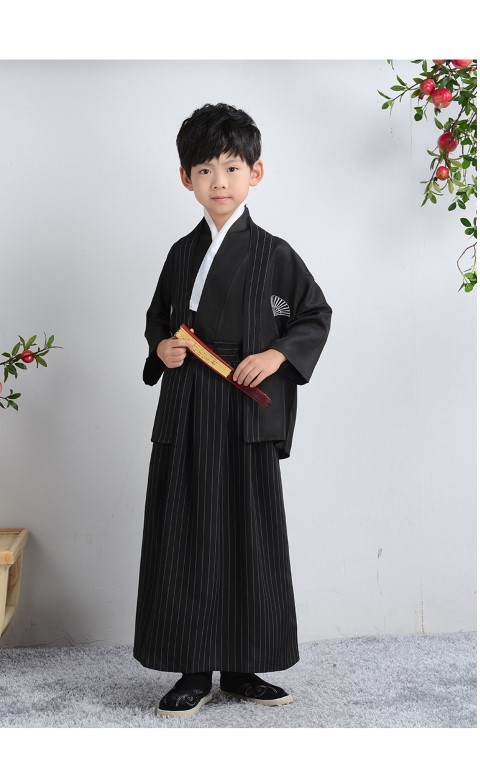 ٻҾ2 ͧԹ : 7C122 ش ش ش١ҵ ش մ㺾Ѵ Kimono Yukata Black and Fan Pattern Costumes