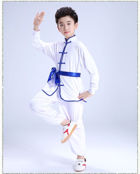 ٻҾ2 ͧԹ : 7C141 ش شѧ شԹ բǼҤҴԹ شչ White BlueBelt Kungfu or Shaolin Costumes
