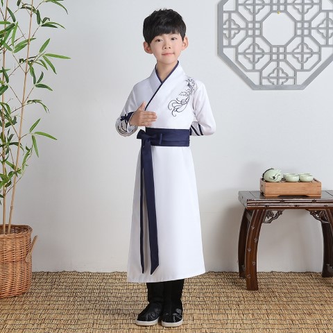 ٻҾ2 ͧԹ : 7C143 ش硪 չҳ شط 蹽   ѴԹ Modern Hanfu White BlueBelt