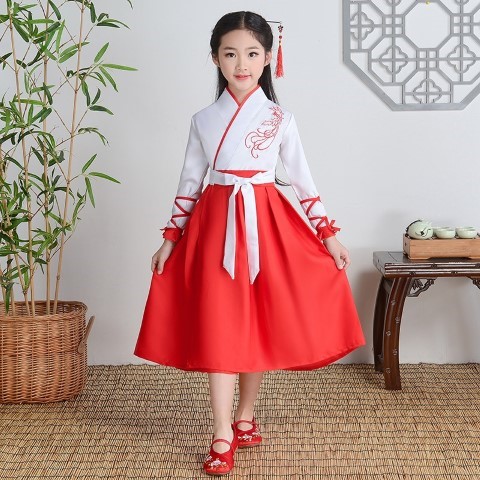 ٻҾ2 ͧԹ : 7C144 ش˭ԧ չҳ شط 蹽   çᴧ Modern Hanfu White RedSkirt