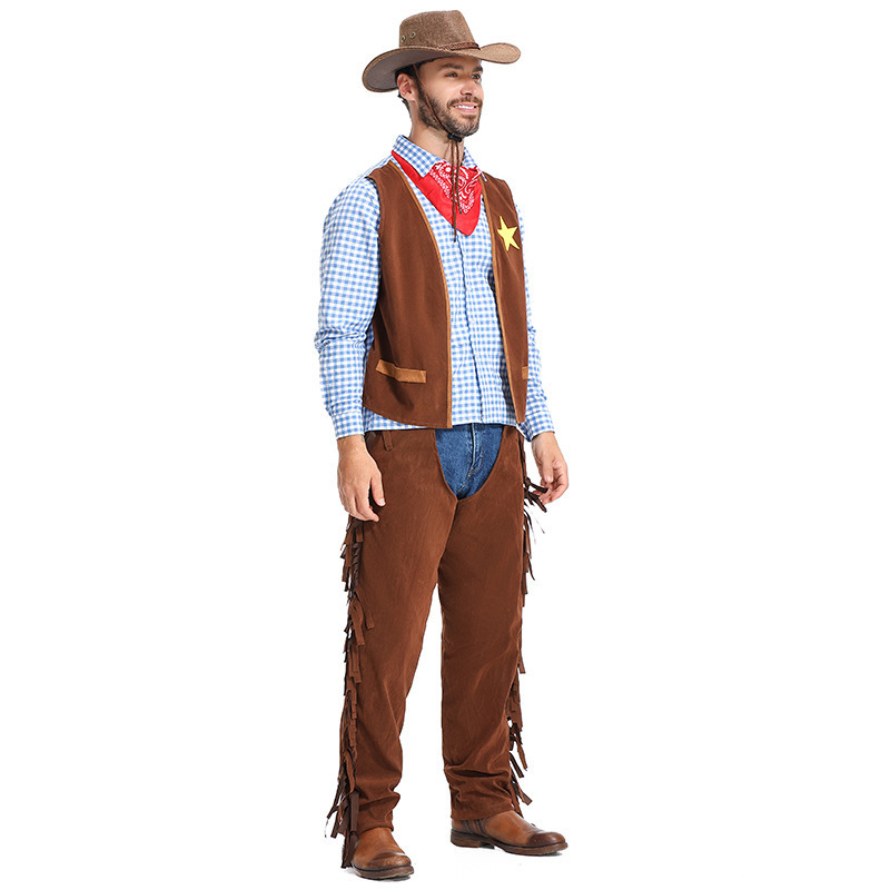�ٻ�Ҿ���2 �ͧ�Թ��� : ++�������++�ش��Ǻ�¼���� �ش�������ͤ�Ǻ�� �شΌ�դѹ��� Western Cowboy Costume ��������� �������ǡ ��Ҿѹ�� ����͡�� �ҧࡧ˹ѧ��� �ش�����������ԡѹ��͹�ؤ �ҹ������ Halloween Rodeo Cowboy Cosplay Outfit ����˭����Ǥѹ���ᴹ���ѹ��