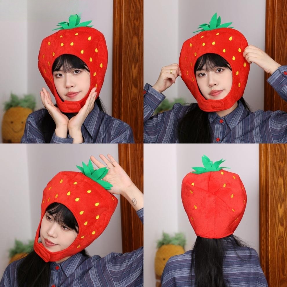 �ٻ�Ҿ���2 �ͧ�Թ��� : 7C320.5 ��ǡʵ���������� ��ǡ����� strawberry Fruit Helmet Costume