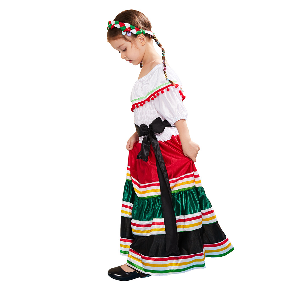 ٻҾ3 ͧԹ : 7C80 ش ش硫 شШӪҵ硫 ش شҵԹ Children Latin Mexico Dancer Costumes