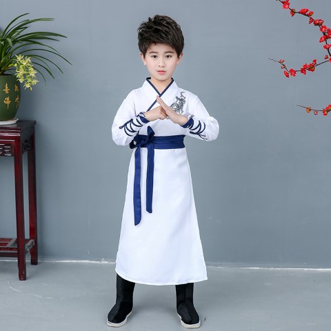 ٻҾ3 ͧԹ : 7C143 ش硪 չҳ شط 蹽   ѴԹ Modern Hanfu White BlueBelt