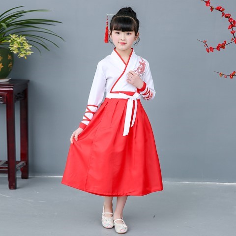 ٻҾ3 ͧԹ : 7C144 ش˭ԧ չҳ شط 蹽   çᴧ Modern Hanfu White RedSkirt