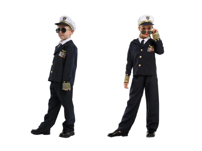 ٻҾ3 ͧԹ : 7C260 ش شѡԹ شѻѹͧԹ شʨǵ Children Captain Pilot Aviator Costumes