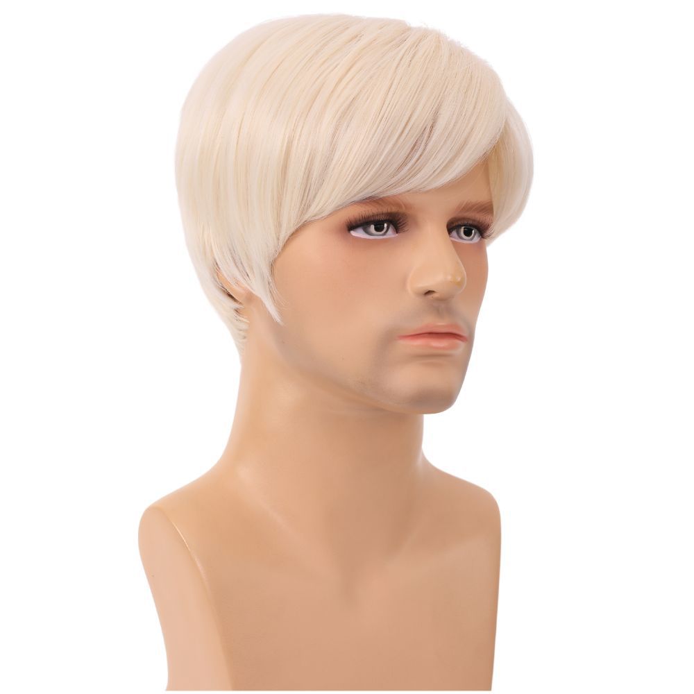 ٻҾ3 ͧԹ : ԡह Ken Movie Wig Blonde Short Hair Halloween Mens Adult Cosplay