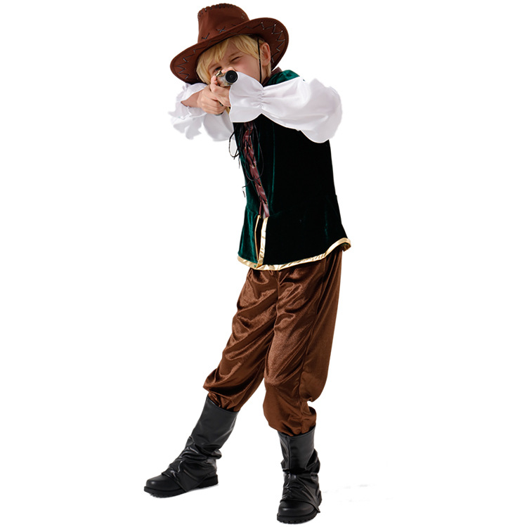ٻҾ3 ͧԹ : 7C349 ش شǺ شѧ شûؤҧ ǡ Ѵѧ ԡ Children Cowboy Retro European Costumes