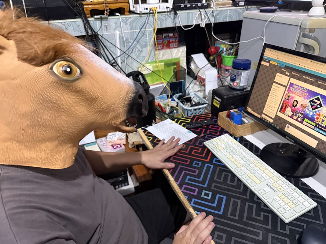 ٻҾ3 ͧԹ : 7C375.2 ˹ҡҡ ˹ҡҡ ˹ҡҡѭ ˹ҡҡҧ ˹ҡҡ Hurse Head Rubber Mask Costume