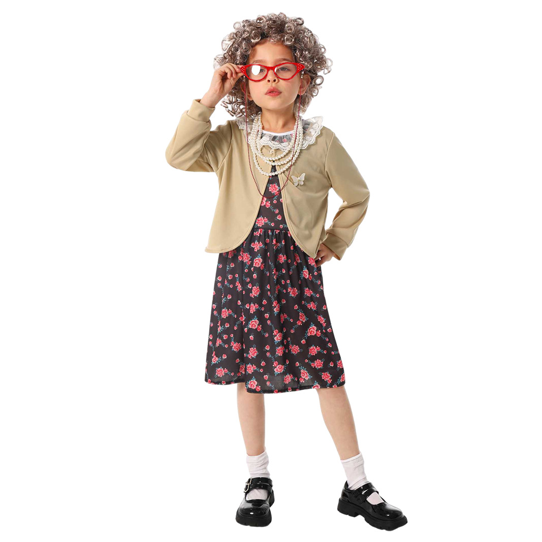 รูปภาพที่#3 ของสินค้า : 7C187 ชุดแฟนซีเด็กหญิง ชุดคุณย่า/คุณยาย ชุดตลกน่ารัก พร้อมอุปกรณ์ครบเซ็ต Children Old Lady Grandma Costume รูปภาพที่3 ของสินค้า : 7C187 ชุดแฟนซีเด็กหญิง ชุดคุณย่า/คุณยาย ชุดตลกน่ารัก พร้อมอุปกรณ์ครบเซ็ต Children Old Lady Grandma Costume