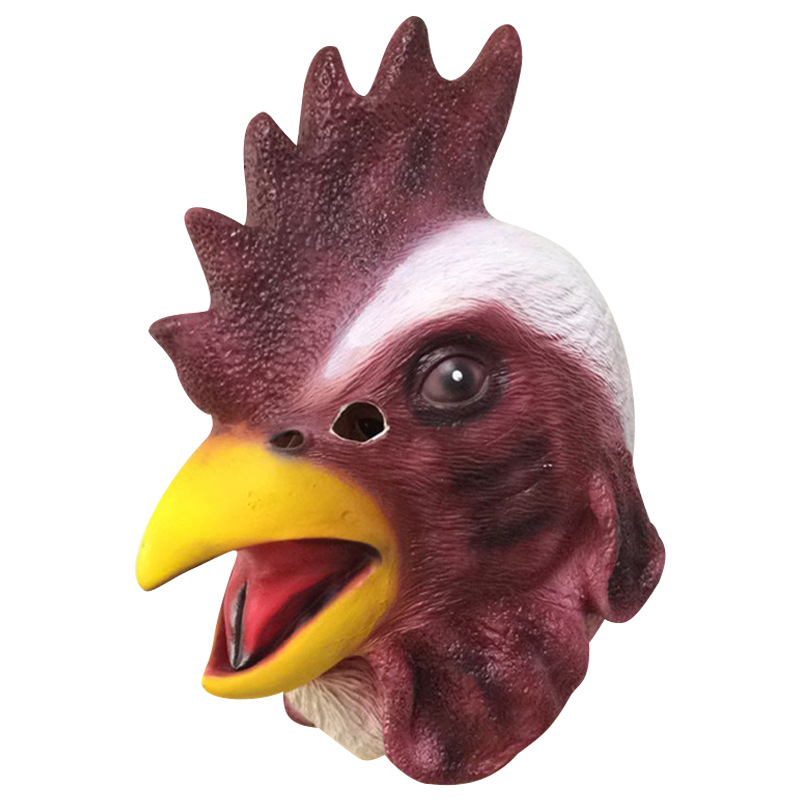 �ٻ�Ҿ���3 �ͧ�Թ��� : 7C375.4 ˹�ҡҡ�� ˹�ҡҡ����� ˹�ҡҡ�ҧ ˹�ҡҡ������ Chicken Rooster Hen Head Rubber Mask Costume
