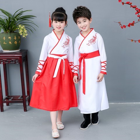 ٻҾ4 ͧԹ : 7C142 ش硪 չҳ شط 蹽   Ѵᴧ Modern Hanfu White RedBelt