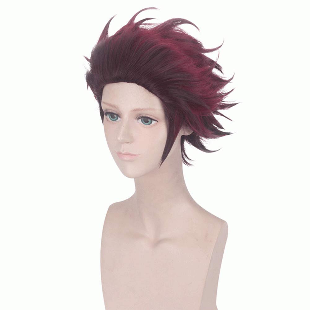 ٻҾ4 ͧԹ : ԡѹ ԡ ѹ ҺԦҵ Kamado Tanjiro Kimetsu no Yaiba or Demon Slayer Cosplay wig ԡΌ 