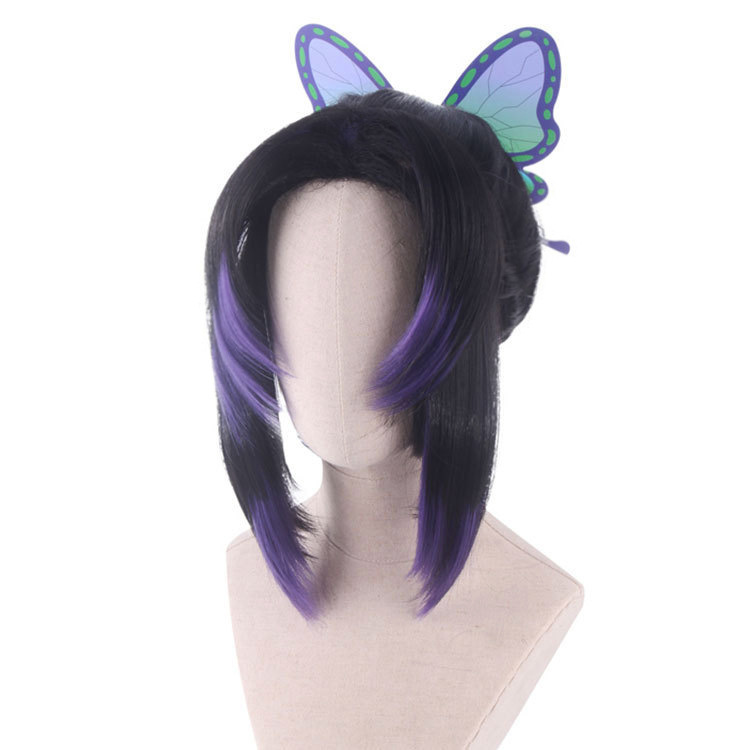 ٻҾ4 ͧԹ : ԡ⹺ ԡ ⹺ (շԴ) ҺԦҵ  Kocho Shinobu Kimetsu no Yaiba or Demon Slayer Cosplay wig ԡΌ 