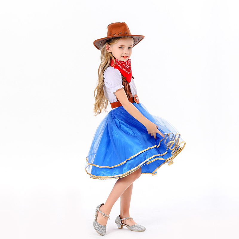 ٻҾ4 ͧԹ : 7C268 ش˭ԧ ش شǺ Children Cowgirl Cowboy Costume