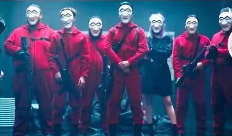 ٻҾ4 ͧԹ : 7C290.2  - ˹ҡҡѹշ ѹշ êš Korea Version Money Heist Mask Costume