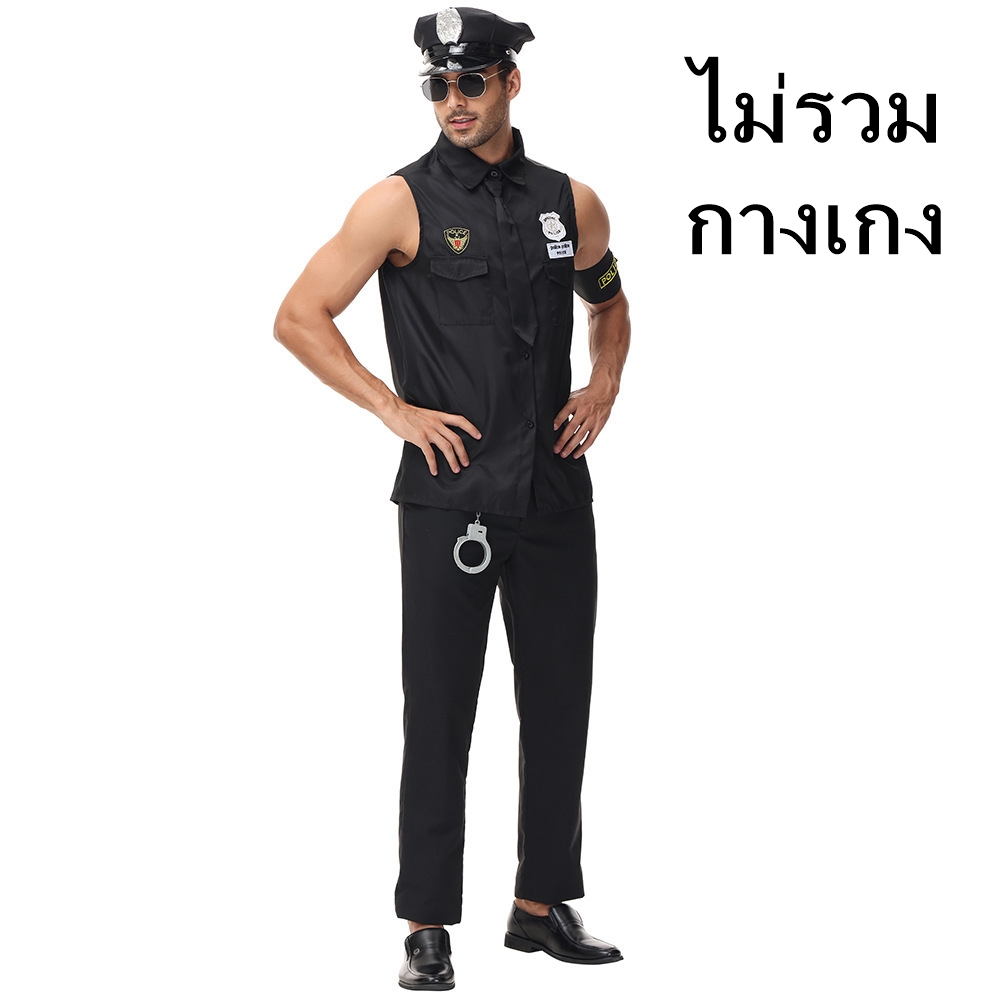�ٻ�Ҿ���4 �ͧ�Թ��� : ++�������++(�������աҧࡧ)�ش���Ǩ����� ����͡�꡵��Ǩ �硫��Ό�� �ش���������Ǩ �ش������ Halloween Police Costume ��������� �������ǡ ๤� �ح���� ����աҧࡧ��� Sleeveless Cop Cosplay Outfit ����˭��§ҹΌ��乷��Ѻ EDM �ѡ�׺ FBI Se