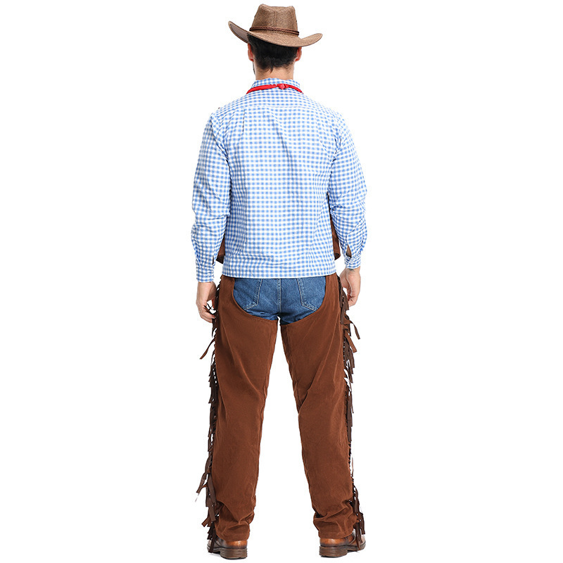 �ٻ�Ҿ���4 �ͧ�Թ��� : ++�������++�ش��Ǻ�¼���� �ش�������ͤ�Ǻ�� �شΌ�դѹ��� Western Cowboy Costume ��������� �������ǡ ��Ҿѹ�� ����͡�� �ҧࡧ˹ѧ��� �ش�����������ԡѹ��͹�ؤ �ҹ������ Halloween Rodeo Cowboy Cosplay Outfit ����˭����Ǥѹ���ᴹ���ѹ��
