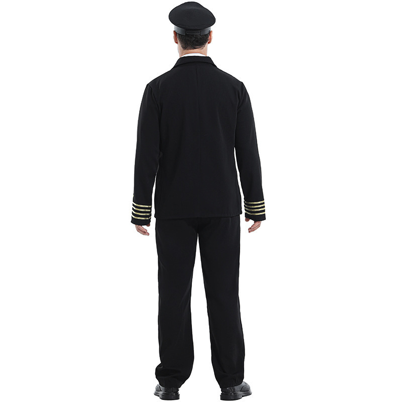 �ٻ�Ҿ���4 �ͧ�Թ��� : ++�������++�ش�ѡ�Թ����� �ѻ�ѹ��¡�úԹ �شΌ�չѡ�Թ Pilot Captain Costume �ش��������ٹԿ������¡�úԹ ����˭��� �������ǡ ������ٷ ๤� �ҧࡧ�ú�� �ҹ������ Halloween Airline Pilot Cosplay Outfit ����������ѡ�Թ Commercial Aviator Unifor