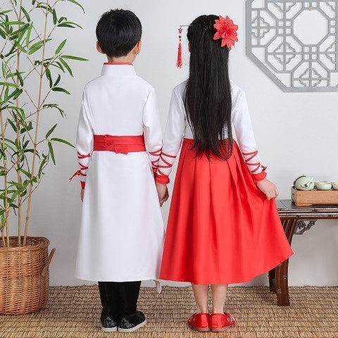 ٻҾ5 ͧԹ : 7C142 ش硪 չҳ شط 蹽   Ѵᴧ Modern Hanfu White RedBelt