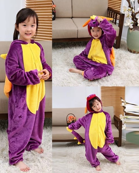 ٻҾ5 ͧԹ : 7C199 ش شʤ͵ ش͹ شΌ ѧ ͵  ǧ Mascot Purple Dinosaur Dragon Costumes