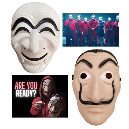 ٻҾ5 ͧԹ : 7C290.1 ໹ - ˹ҡҡѹշ ѹշ êš Spain Version Money Heist Mask Costume