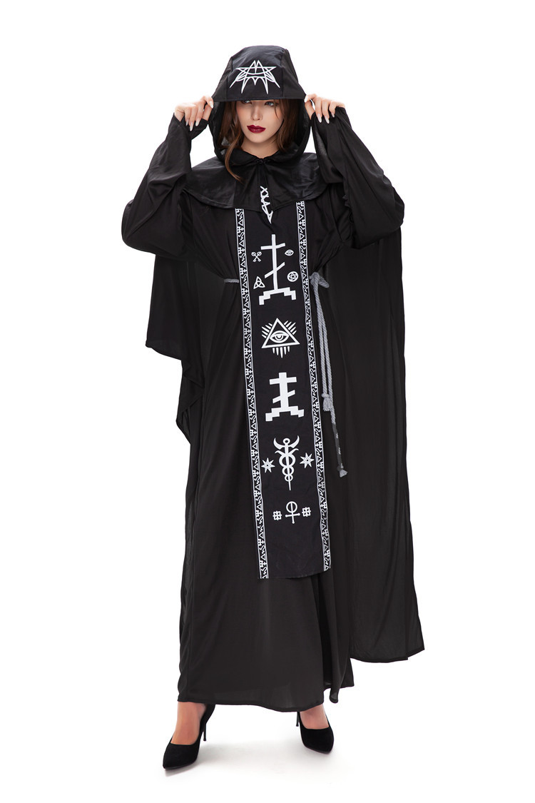 ٻҾ5 ͧԹ : ++++ç ش شç ͼ  شѡǪ ͧ觡ؤҧ   vampire ٵ Medieval Monk Priest Robe Black Hooded 