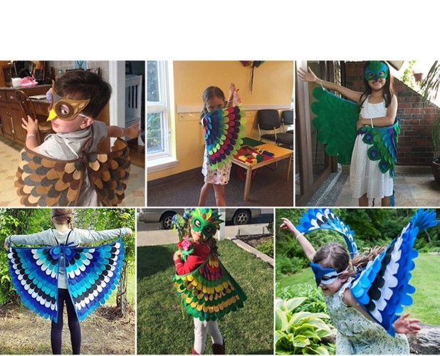 �ٻ�Ҿ���5 �ͧ�Թ��� : 7C282.9 �ش�� �ա�� ������� Falcon Children Wing Bird Costume