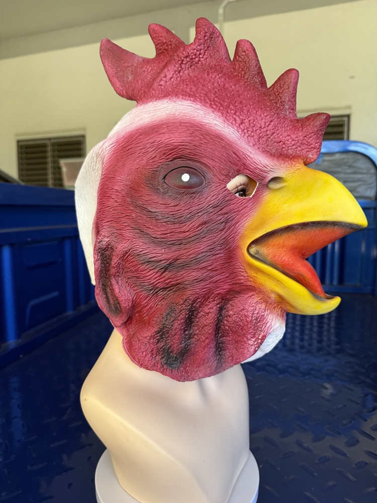 �ٻ�Ҿ���5 �ͧ�Թ��� : 7C375.4 ˹�ҡҡ�� ˹�ҡҡ����� ˹�ҡҡ�ҧ ˹�ҡҡ������ Chicken Rooster Hen Head Rubber Mask Costume