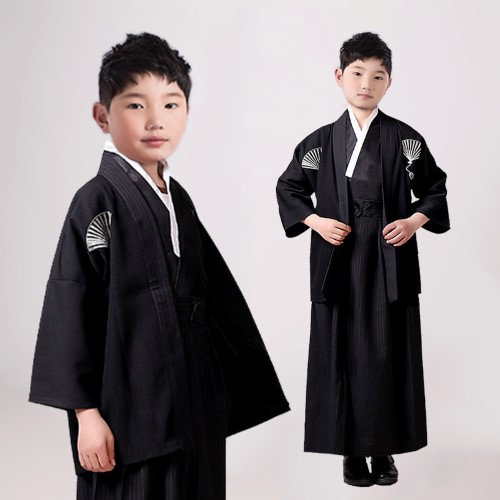 ٻҾ6 ͧԹ : 7C122 ش ش ش١ҵ ش մ㺾Ѵ Kimono Yukata Black and Fan Pattern Costumes