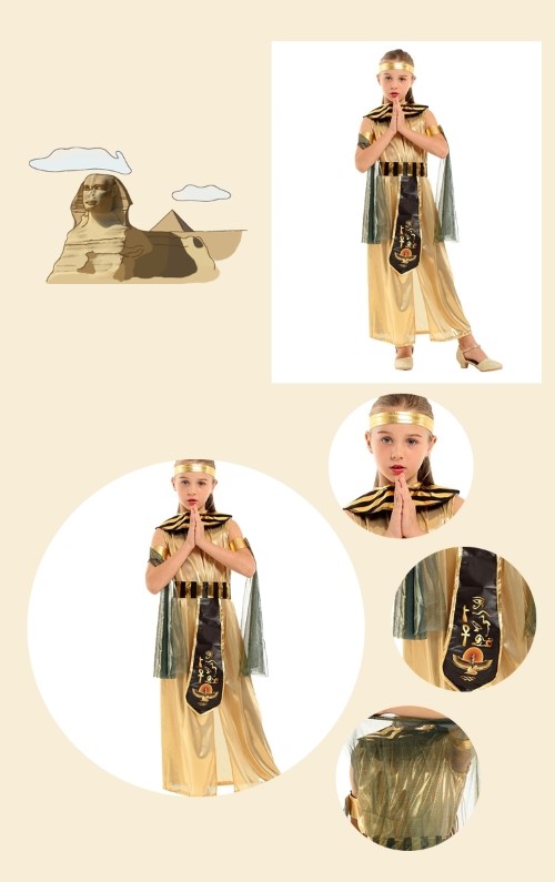 ٻҾ6 ͧԹ : 7C292 ش ˭ԧա ෾Դҡաѹ ෾ҡաҳ Ի Children Princess Egypt Costume
