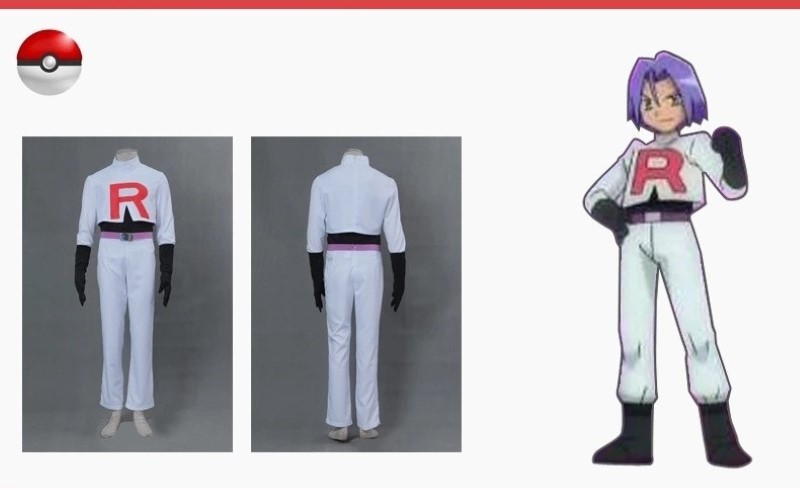 �ٻ�Ҿ���6 �ͧ�Թ��� : 7C339.2 �ش����� ⤨���� ����ͤ�� ���͹ Man Kojiro James Team Rocket or Rocket Gang Pokemon Costumes