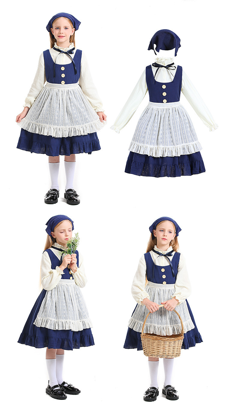 รูปภาพที่#6 ของสินค้า : 7C394 ชุดเด็ก ชุดสาวชาวบ้าน สาวชนบท ยุโรปยุคกลาง ชุดเมด แม่บ้าน สาวใช้ Children European Vintage Maid Costume รูปภาพที่6 ของสินค้า : 7C394 ชุดเด็ก ชุดสาวชาวบ้าน สาวชนบท ยุโรปยุคกลาง ชุดเมด แม่บ้าน สาวใช้ Children European Vintage Maid Costume