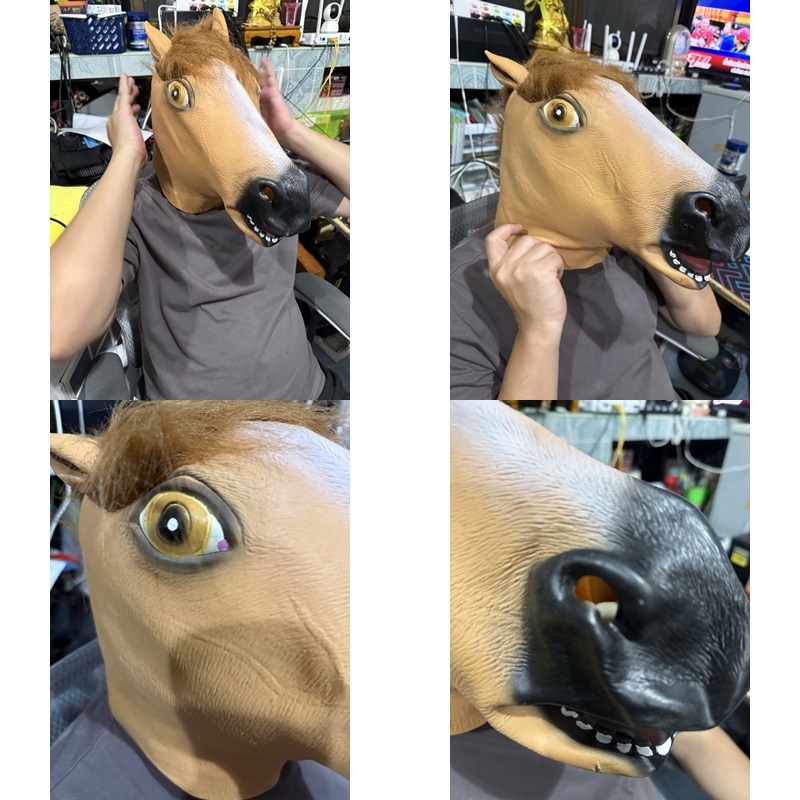 ٻҾ6 ͧԹ : 7C375.2 ˹ҡҡ ˹ҡҡ ˹ҡҡѭ ˹ҡҡҧ ˹ҡҡ Hurse Head Rubber Mask Costume
