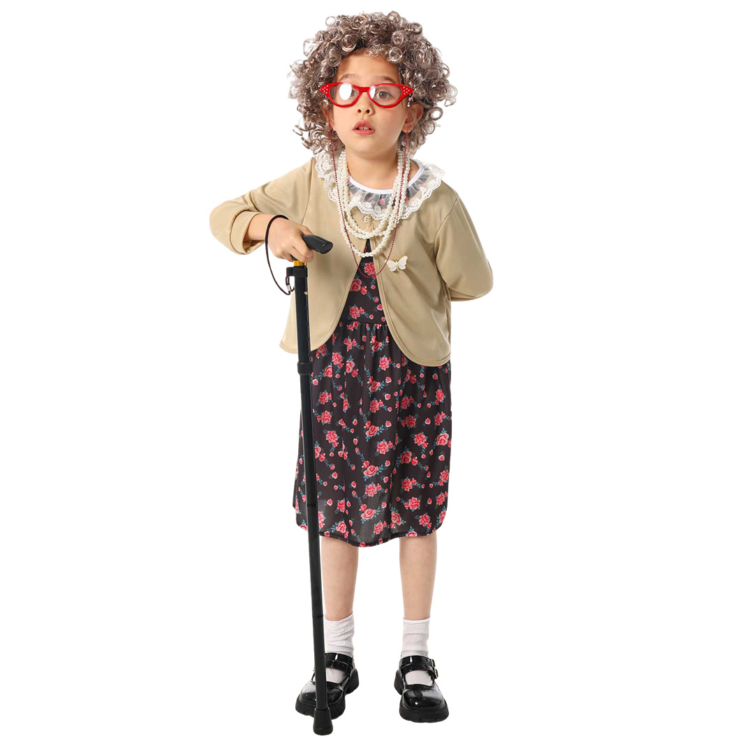 รูปภาพที่#6 ของสินค้า : 7C187 ชุดแฟนซีเด็กหญิง ชุดคุณย่า/คุณยาย ชุดตลกน่ารัก พร้อมอุปกรณ์ครบเซ็ต Children Old Lady Grandma Costume รูปภาพที่6 ของสินค้า : 7C187 ชุดแฟนซีเด็กหญิง ชุดคุณย่า/คุณยาย ชุดตลกน่ารัก พร้อมอุปกรณ์ครบเซ็ต Children Old Lady Grandma Costume