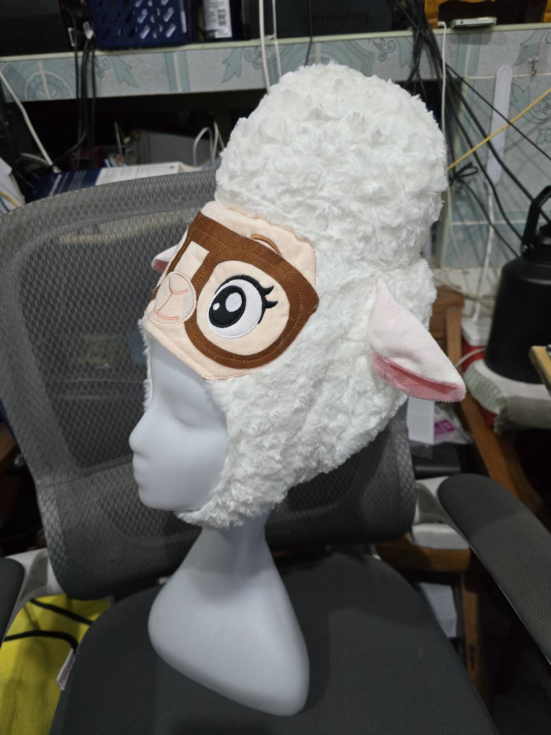 �ٻ�Ҿ���6 �ͧ�Թ��� : 7C398 ��ǡ�� ���� ���������� ������ Sheep Helmet Dawn Bellwether Zootopia Costume